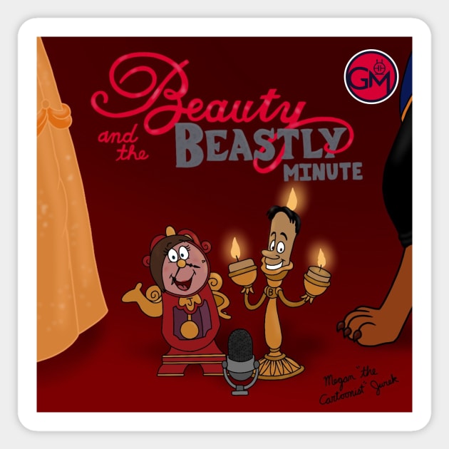 NEW Beauty and the Beastly Minute Logo Sticker by GrowlerMedia